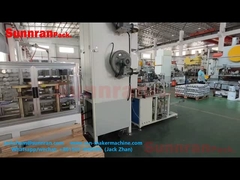 Máquina de forro de tapas de latas para la fabricación de extremos rectangulares y cuadrados