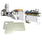 Can lid lining machine for rectangular and square end making
