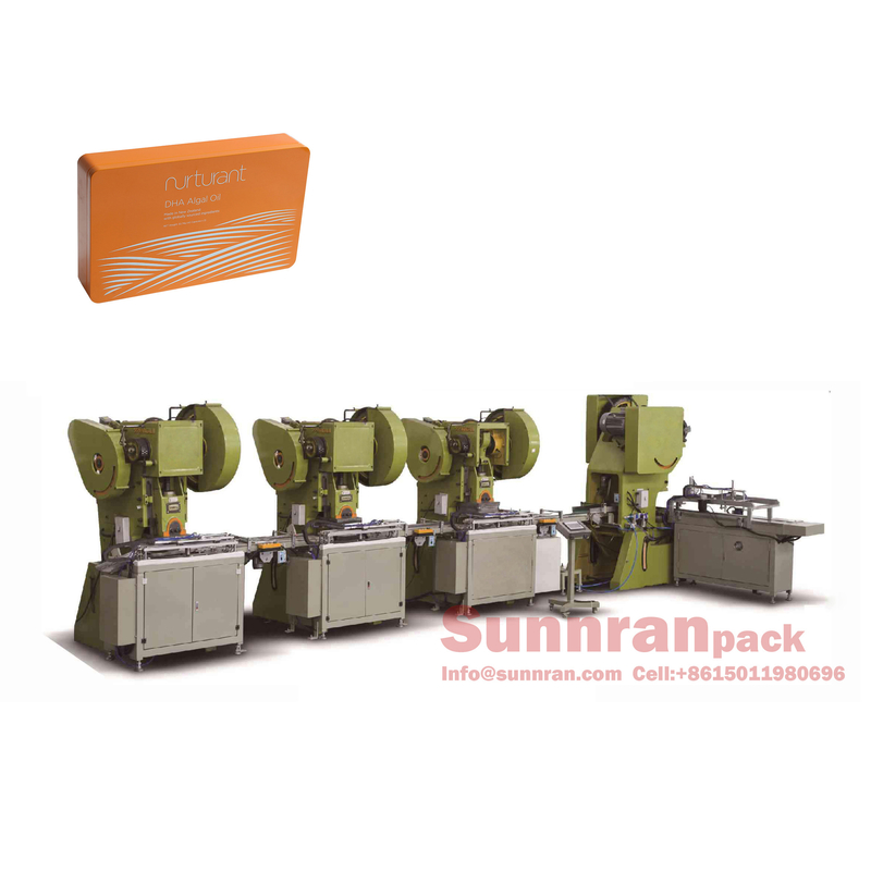 380V 25mm Automatic Tin Box Making Machine For Fancy Can Component