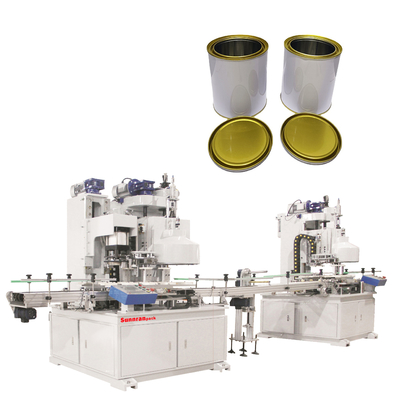 Cadena de producción de 10KW 35cpm Full Auto para las pequeñas latas redondas