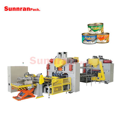 Línea de producción automática de latas de atún de dos piezas