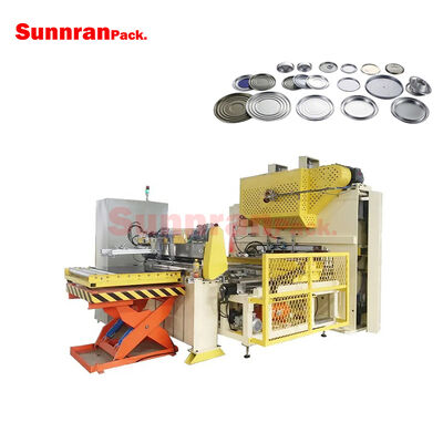 Línea de producción automática de tapas y fondos de latas de metal para producción de latas de hojalata