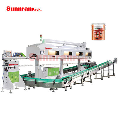 Línea de producción completamente automática para cuerpos de cubos de 18-20L con una velocidad de 55 latas/min