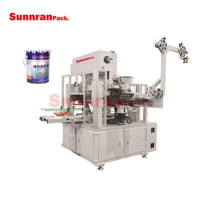 Máquina de combinación totalmente automática de soldadura para orejas y mango de alambre para cubos con capacidad de 35 latas/min