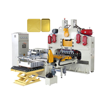 Línea de producción de tapas de latas de pintura de alta velocidad para fabricación de extremos cuadrados-80EPM